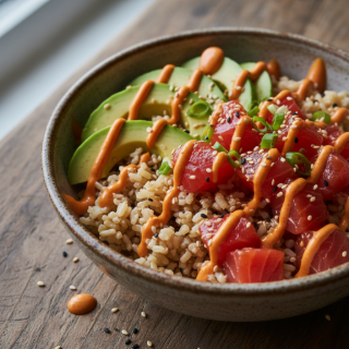 Spicy Salmon Crunch Bowl